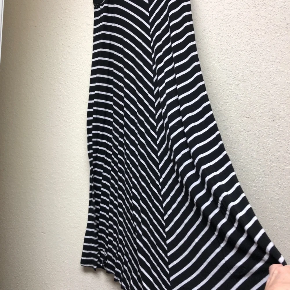 2- Striped Navy/White Time and True Maxi Skirts and black/white Apt 9 both XXL